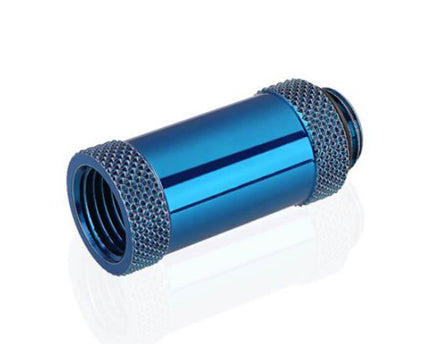 Bykski G 1/4in. Male/Female Extension Coupler - 35mm (B-EXJ-35) - Blue