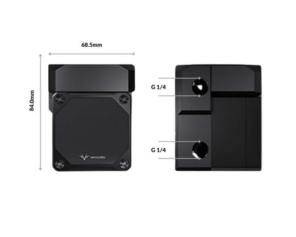 Granzon 150mm Reservoir/PWM DDC Pump Combo, Digital Display (GFMB-150)