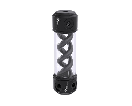 Bykski 50mm Cylindrical DNA Reservoir - Black POM - 190mm w/LED strip (CT-DNA-POM-V2-190) - Black