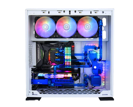 Bykski Distro Plate For InWin 303-5 - PMMA w/ 5v Addressable RGB(RBW) (RGV-INW-303-5-P-K) - DDC Pump With Armor