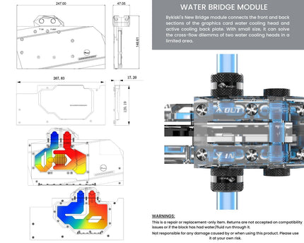 Bykski Full Coverage GPU Water Block w/ Integrated Active Backplate For GIGABYTE AORUS RTX 3080/3080Ti/3090 Xtreme (N-GV3090AORUSXE-TC-V2)