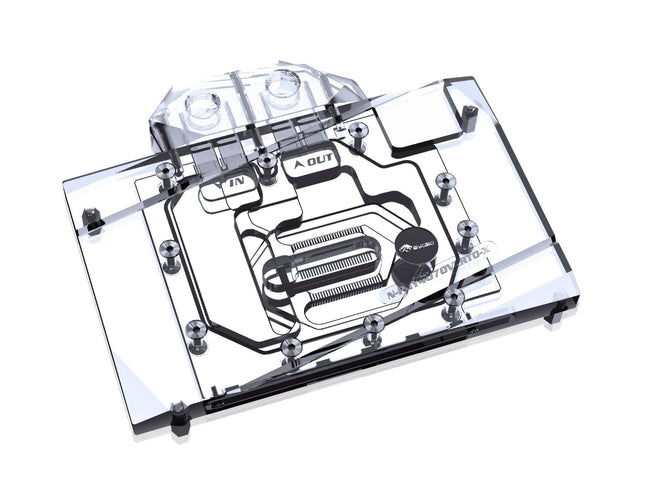 Bykski Full Coverage GPU Water Block and Backplate For PNY RTX4070 12GB Gaming VERTO (N-PNY4070VERTO-X)