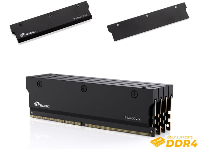 Bykski DDR4 Memory Heat Spreader - Black (B-MRCOV-X)