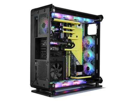 Bykski Distro Plate For Thermaltake Core P8 GT - PMMA w/ 5v Addressable RGB (RBW) (RGV-TT-P8-P-K) - DDC Pump With Armor