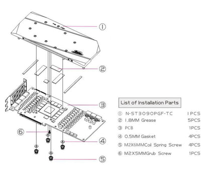 Bykski Full Coverage GPU Water Block w/ Integrated Active Backplate for Zotac RTX 3090 PGF OC (N-ST3090PGF-TC)