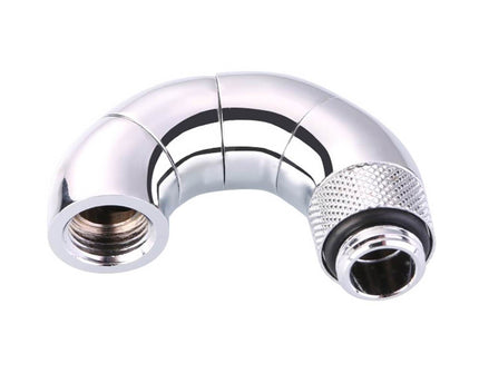 Bykski G1/4 Male to Female 180 Degree Triple Rotary Elbow Fitting (B-RD180-SK) - Silver