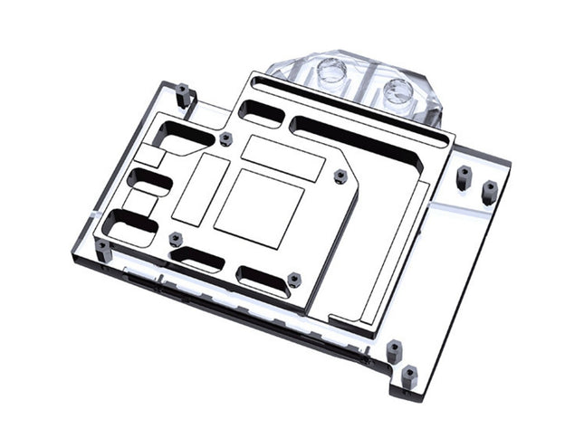 Bykski Full Coverage GPU Water Block and Backplate For MSI GeForce RTX 4060 Ti VENTUS 2X 16GB (N-MS4060TIVES-X)