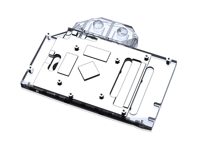 Bykski Full Coverage GPU Water Block and Backplate for ASRock Radeon RX 6600XT Challenger ITX 8GB (A-AR6600XT-X)