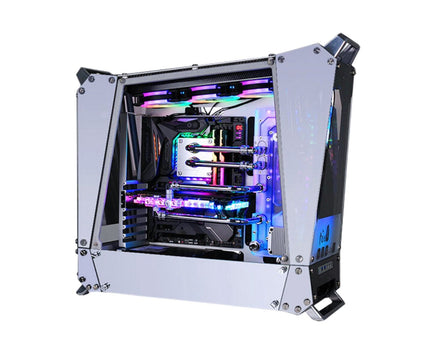 Bykski Distro Plate For InWin TOU1.0 - PMMA w/ 5v Addressable RGB (RBW) (RGV-INW-TOU1.0-P) - DDC Pump With Armor