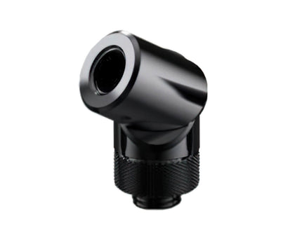 Granzon G 1/4in. Male to Female 0 - 90 Degree Multi Directional Rotary Elbow Fitting (GD-SK-BK) - Black