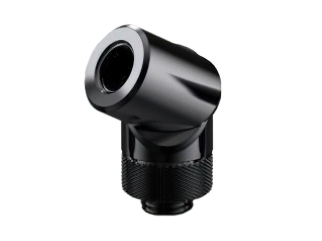 Granzon G 1/4in. Male to Female 0 - 90 Degree Multi Directional Rotary Elbow Fitting (GD-SK-BK) - Black