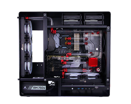 Bykski Distro Plate For InWin 909 - PMMA w/ 5v Addressable RGB(RBW) (RGV-INW-909-P-K) - DDC Pump With Armor