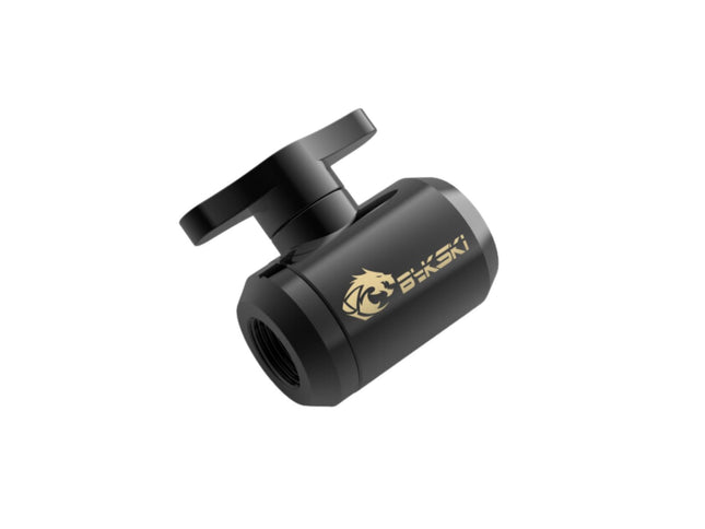 Bykski G 1/4in. Female to Female Drain Ball Valve (B-DV-CEV2) - Black