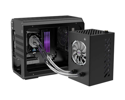 Bykski 120mm External Liquid Cooling Station, 120mm x 1, Single Fan, Black (B-120-WCD-X)