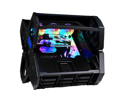 Bykski Distro Plate For DEEPCOOL SPACE STATION - PMMA w/ 5v Addressable RGB(RBW) (RGV-DP-SPC-P-V2-K) - DDC Pump With Armor