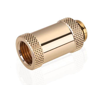 Bykski G 1/4in. Male/Female Extension Coupler - 30mm (B-EXJ-30) - Gold