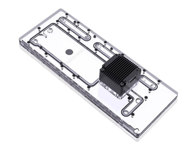 Bykski Distro Plate For PHANTEKS MG-NE620Q - PMMA w/ 5v Addressable RGB(RBW) (RGV-PHA-MG620Q-P-K) - DDC Pump With Armor