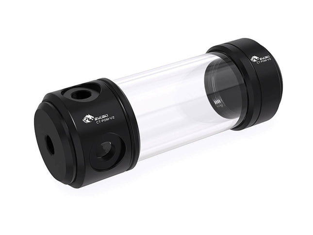 Bykski 50mm Cylindrical Reservoir - Black POM - 150mm Total Length (CT-POM-V2)