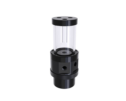 Bykski Complete D5 Pump / 100mm PMMA Reservoir Combo, Armored / POM - Black - Integrated 5V Addressable RGB (CP-NWD5-X-CT60-V3-BK)