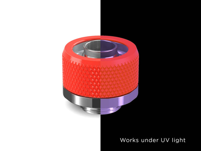 PrimoChill 3/8in. x 5/8in FlexSX Series Compression Fitting - UV Red