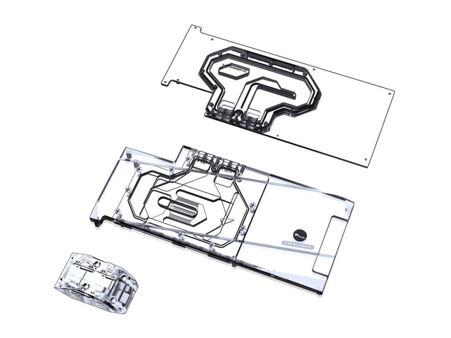 Bykski Full Coverage GPU Water Block w/ Integrated Active Backplate for EVGA RTX 3090 Kingpin (N-EV3090KP-TC)