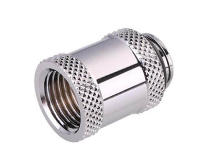 Bykski G 1/4in. Male/Female Extension Coupler - 20mm (B-EXJ-20) - Silver