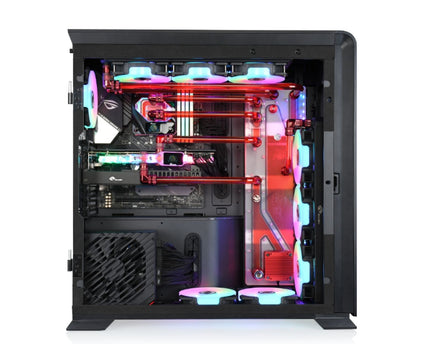 Bykski Distro Plate For PHANTEKS 719LTG  - PMMA w/ 5v Addressable RGB (RBW) (RGV-PHA-719-P-K) - DDC Pump With Armor