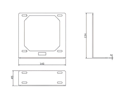 Bykski Radiator DIY Mounting Bracket - 120mm (B-ST-FN-V2)