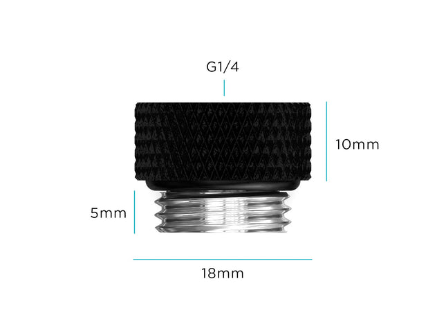 PrimoChill Male to Female G 1/4in. 7.5mm SX Extension Coupler - Candy Copper