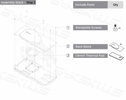 Bykski Full Coverage GPU Water Block w/ Integrated Active Backplate for Zotac RTX 3090 GAMING OC (N-ST3090XG-TC-V2)