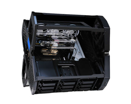 Bykski Distro Plate For DEEPCOOL SPACE STATION - PMMA w/ 5v Addressable RGB(RBW) (RGV-DP-SPC-P-V2-K) - DDC Pump With Armor