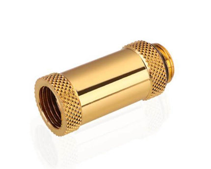 Bykski G 1/4in. Male/Female Extension Coupler - 35mm (B-EXJ-35) - Gold