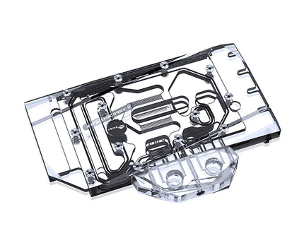 Bykski Full Coverage GPU Water Block and Backplate for ASRock RX 6600 XT Phantom Gaming D (A-AR6600XTPGD-X)