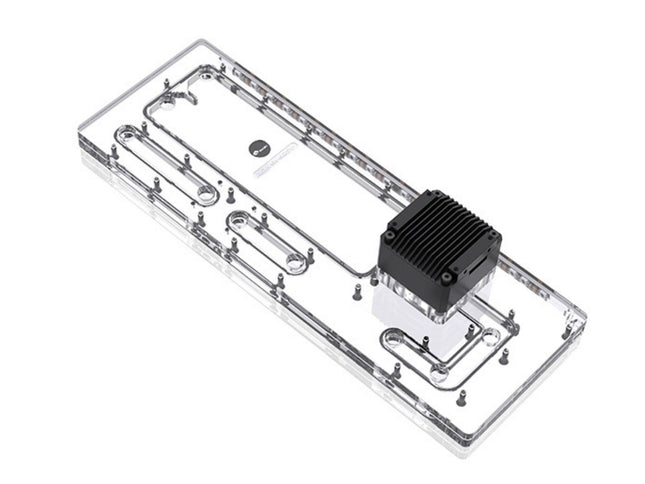 Bykski Distro Plate For InWin 925 - PMMA w/ 5v Addressable RGB(RBW) (RGV-INW-925-P-K) - DDC Pump With Armor