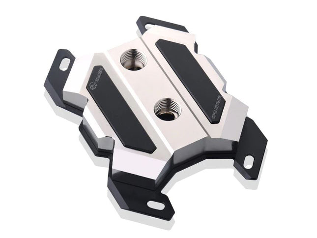 Bykski CPU-XPH-T8 CPU Water Cooling Block - Full Metal - Nickel Plated - Black Accent (AM4 / AM3 / AM2 / FM2 / FM1)