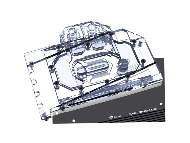 Bykski Full Coverage GPU Water Block and Backplate For ASUS ATS Geforce RTX 4070 O12G V2 Gaming  (N-AS4070ATSV2-X)