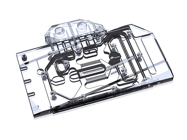 Bykski Full Coverage GPU Water Block and Backplate for ASRock RX 6600 XT Phantom Gaming D (A-AR6600XTPGD-X)