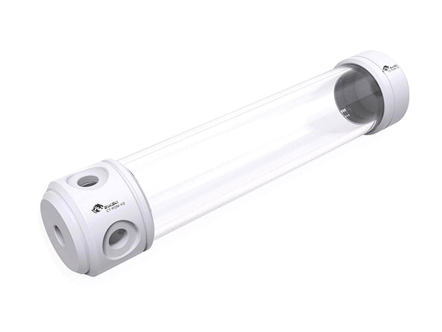 Bykski 50mm Cylindrical Reservoir - White POM - 260mm Total Length (CT-POM-V2)