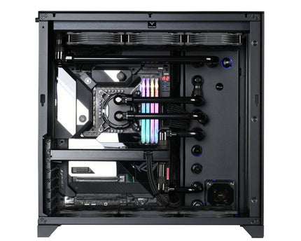 Bykski 120 Universal Distro Plate Enhanced Protection with Full Armor PMMA w/ 5v Addressable RGB (RBW) - (RGV-DDC-X-TK120-K) - DDC Pump With Armor