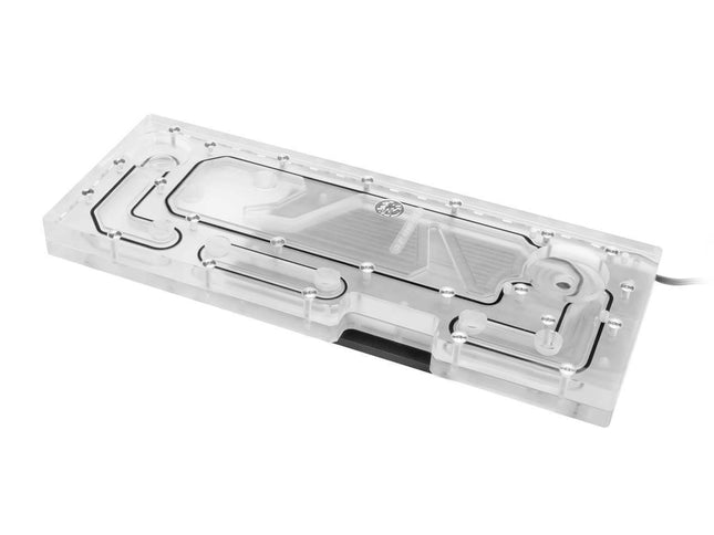 Bykski Distro Plate for InWin 915 - Frosted PMMA w/ 5v Addressable RGB (RBW) (RGV-INW-915-P-F)