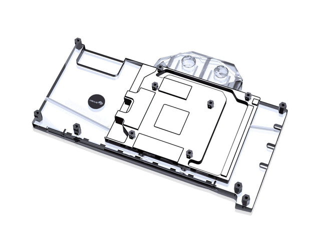 Bykski Full Coverage GPU Water Block and Backplate For Colorful iGame Tomahawk GeForce RTX 3060 Ti DUO G6X (N-IG3060TIZFDUO-X)