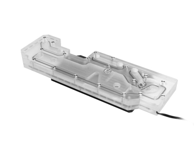 Bykski Distro Plate - ZEAGINAL 01 - Frosted PMMA w/ 5v Addressable RGB (RBW) (RGV-ZG-01)