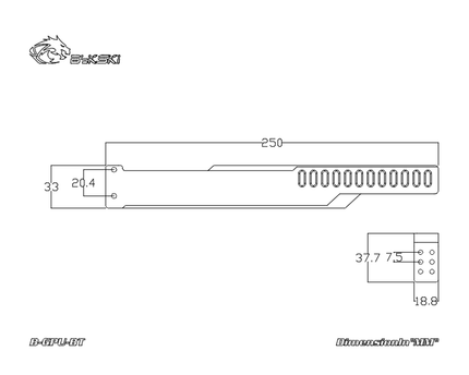 Bykski Universal GPU Aluminum Support Bracket (B-GPU-BT) - Silver