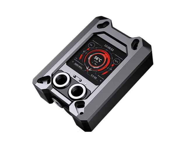 Granzon GAMSC CPU Water Cooling Block w/ Temp Digital Display - Black (AMD AM5 / AM4 / Ryzen 3/5/7/9)