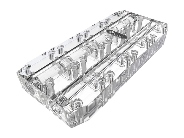 Bykski Quad GPU 40mm SLI/CF Connection Bridge Block for TC Blocks - (B-L4-4WAY-TC)