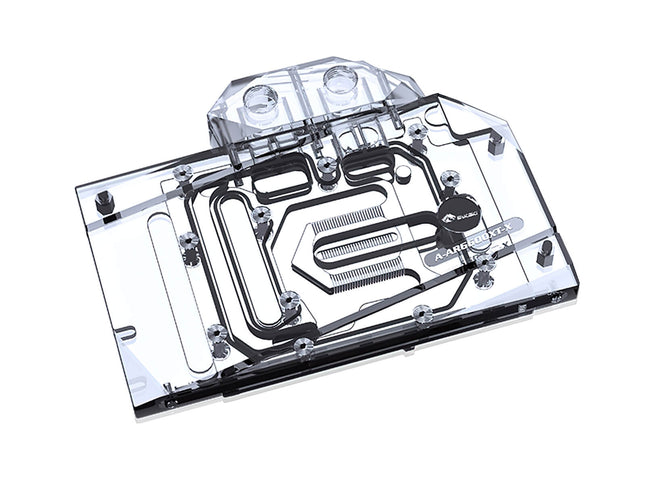 Bykski Full Coverage GPU Water Block and Backplate for ASRock Radeon RX 6600XT Challenger ITX 8GB (A-AR6600XT-X)