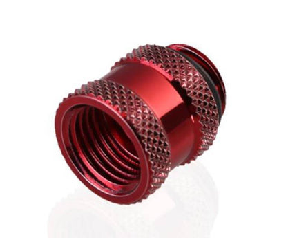 Bykski G 1/4in. Male/Female Extension Coupler - 15mm (B-EXJ-15) - Red