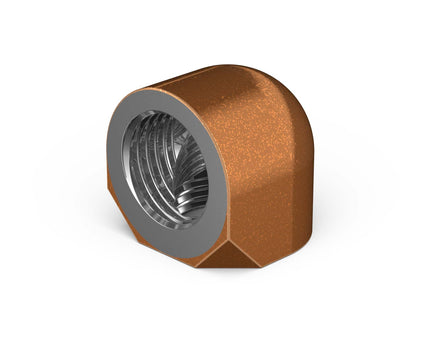 PrimoChill Female to Female G 1/4in. 90 Degree SX Elbow Fitting - Copper