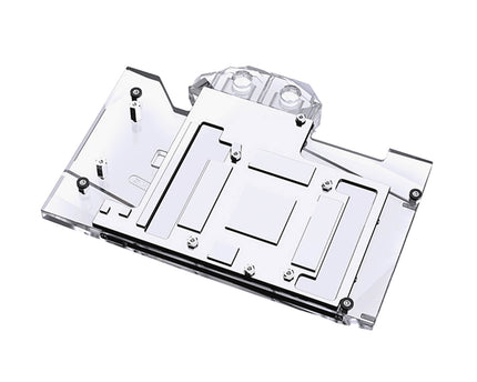 Bykski Full Coverage GPU Water Block and Backplate for nVidia Founders Edition RTX 3090 (N-RTX3090FE-X-V2) - Clear