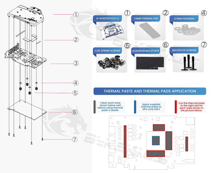 Bykski Full Coverage GPU Water Block and Backplate For ASUS ATS Geforce RTX 4070 O12G V2 Gaming  (N-AS4070ATSV2-X)